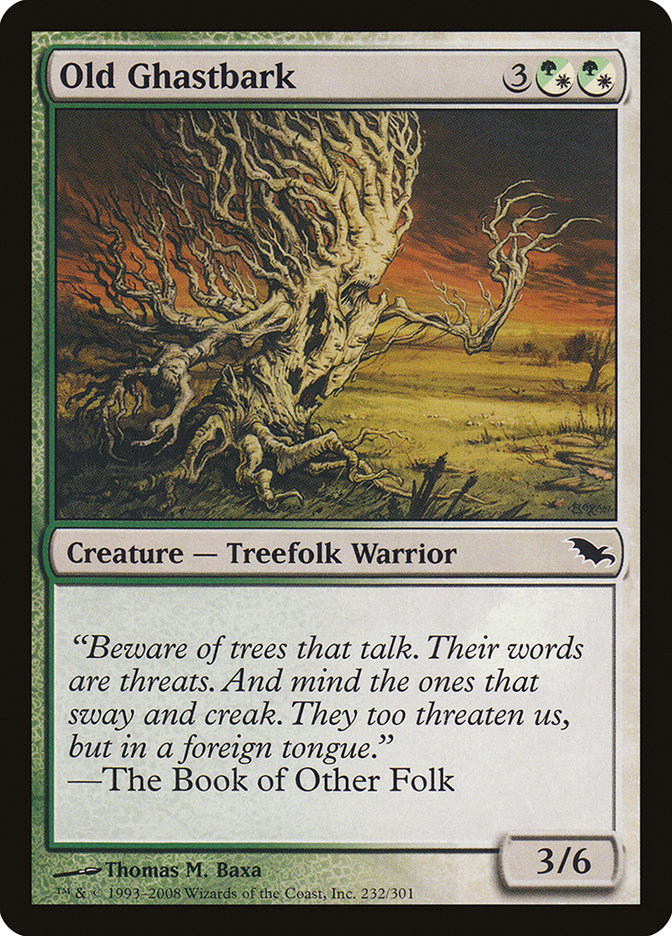 Old Ghastbark 232 (Shadowmoor)  - Foil | Good Games Adelaide SA