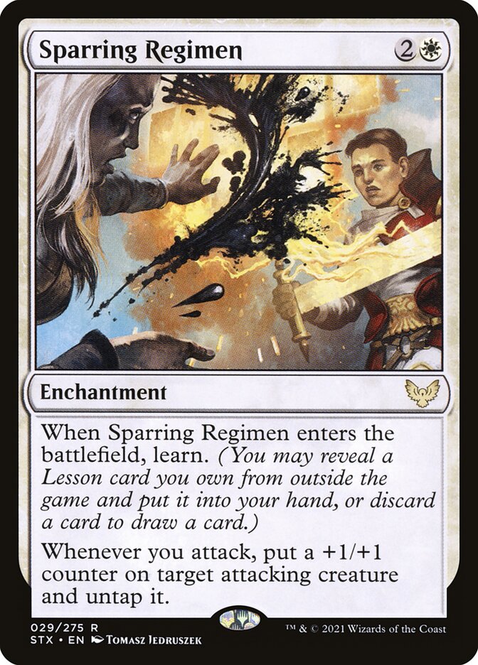 Sparring Regimen 29 (Strixhaven: School of Mages)  - Foil | Good Games Adelaide SA