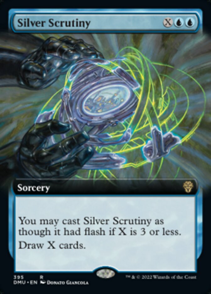 Silver Scrutiny (Extended Art) [Dominaria United] | Good Games Adelaide SA