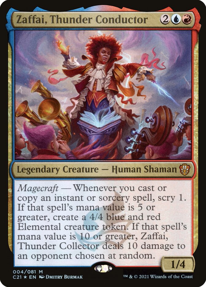 Zaffai, Thunder Conductor 4 (Commander 2021)  - Foil | Good Games Adelaide SA