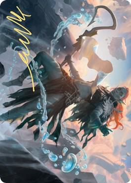 Expedition Diviner Art Card Gold Stamped Signature 47 (Art Series: Zendikar Rising)  | Good Games Adelaide SA