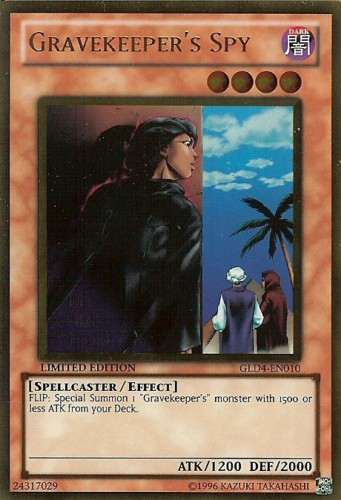 Gravekeeper's Spy [GLD4-EN010] Gold Rare | Good Games Adelaide SA