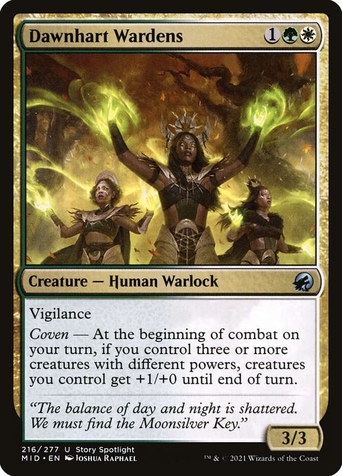 Dawnhart Wardens 216 (Innistrad: Midnight Hunt)  - Foil | Good Games Adelaide SA