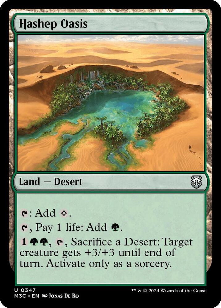 Hashep Oasis 347/411 (Commander: Modern Horizons 3)  - Ripple Foil | Good Games Adelaide SA