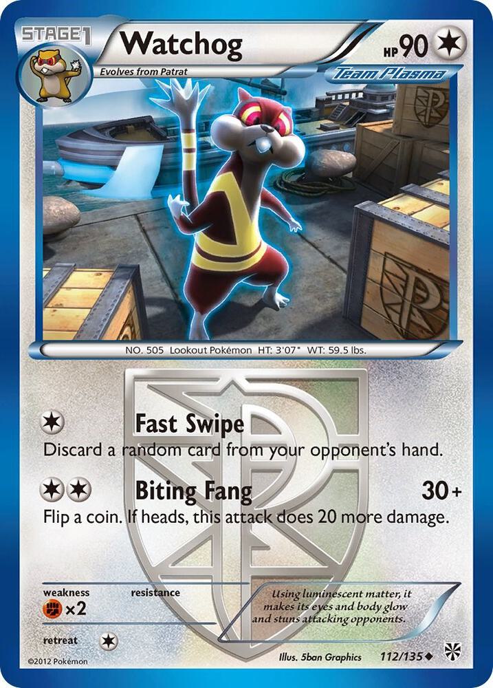 Watchog Team Plasma 112 112/135 (Plasma Storm)  - Reverse Holofoil | Good Games Adelaide SA