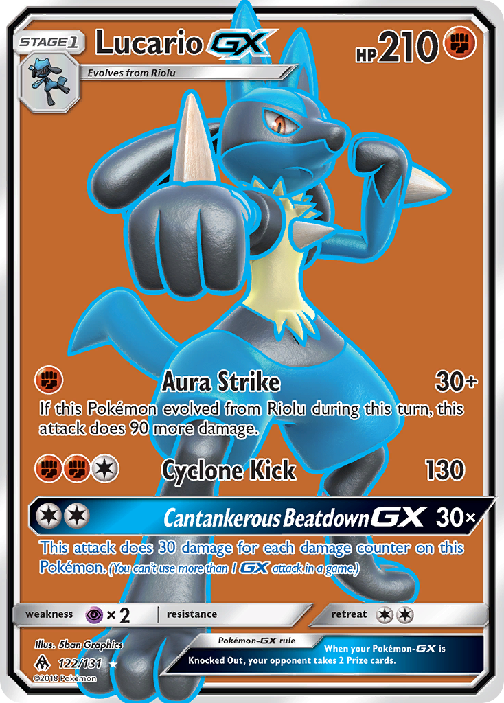 Lucario GX (122/131) [Sun & Moon: Forbidden Light] | Good Games Adelaide SA