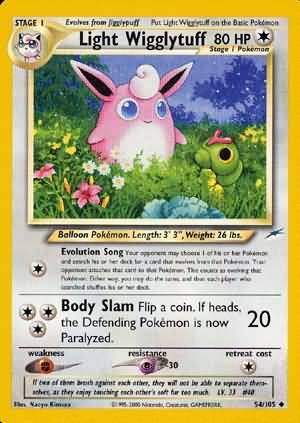 Light Wigglytuff (54/105) [Neo Destiny Unlimited] | Good Games Adelaide SA