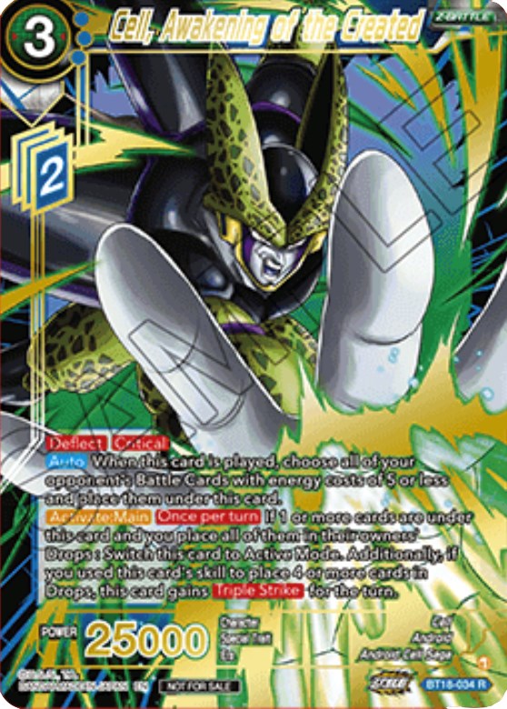 Cell, Awakening of the Created (Zenkai Cup 2022 Top 64) (BT18-034) [Tournament Promotion Cards] | Good Games Adelaide SA