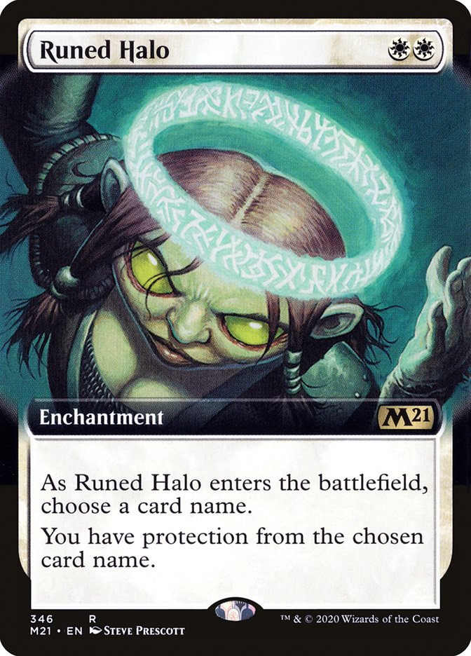 Runed Halo (Extended Art) [Core Set 2021] | Good Games Adelaide SA