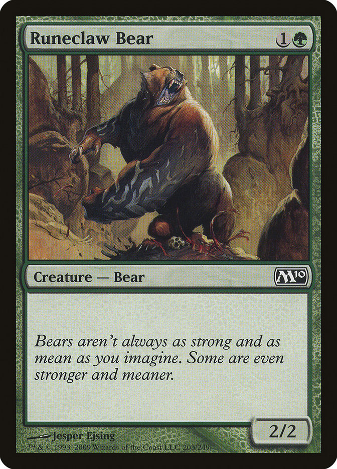 Runeclaw Bear [Magic 2010] | Good Games Adelaide SA
