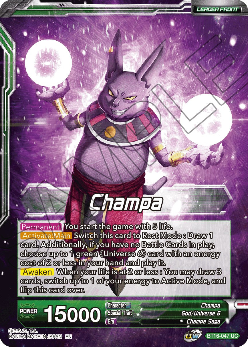 Champa // Champa, Victory at All Costs (BT16-047) [Realm of the Gods Prerelease Promos] | Good Games Adelaide SA