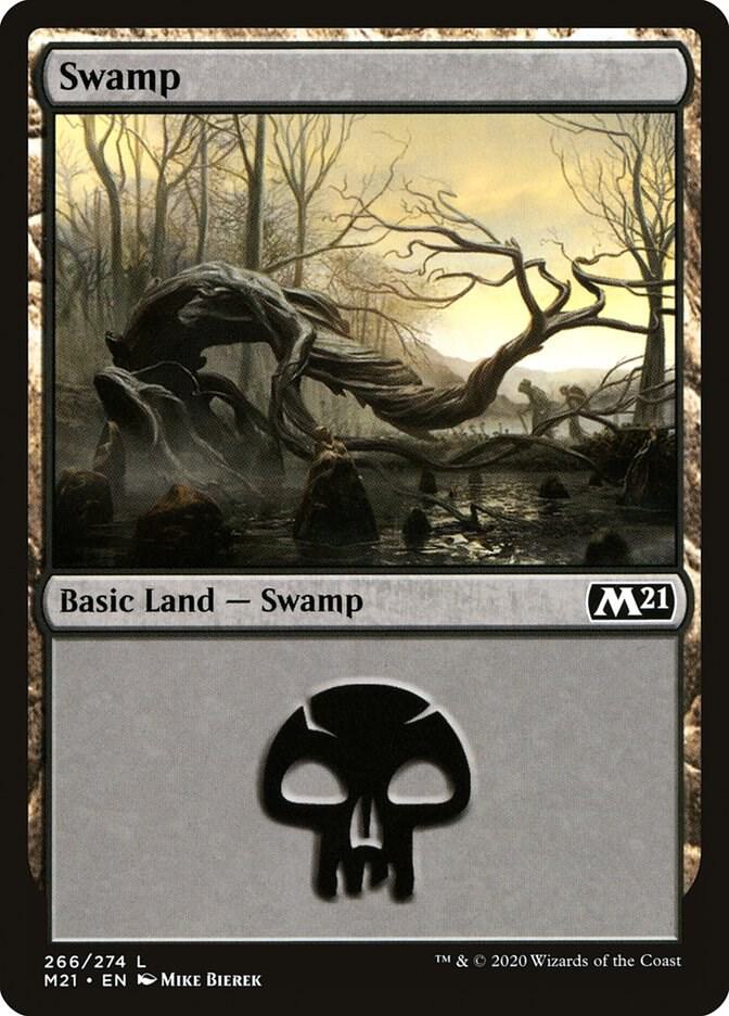 Swamp 266 (Core Set 2021)  - Foil | Good Games Adelaide SA