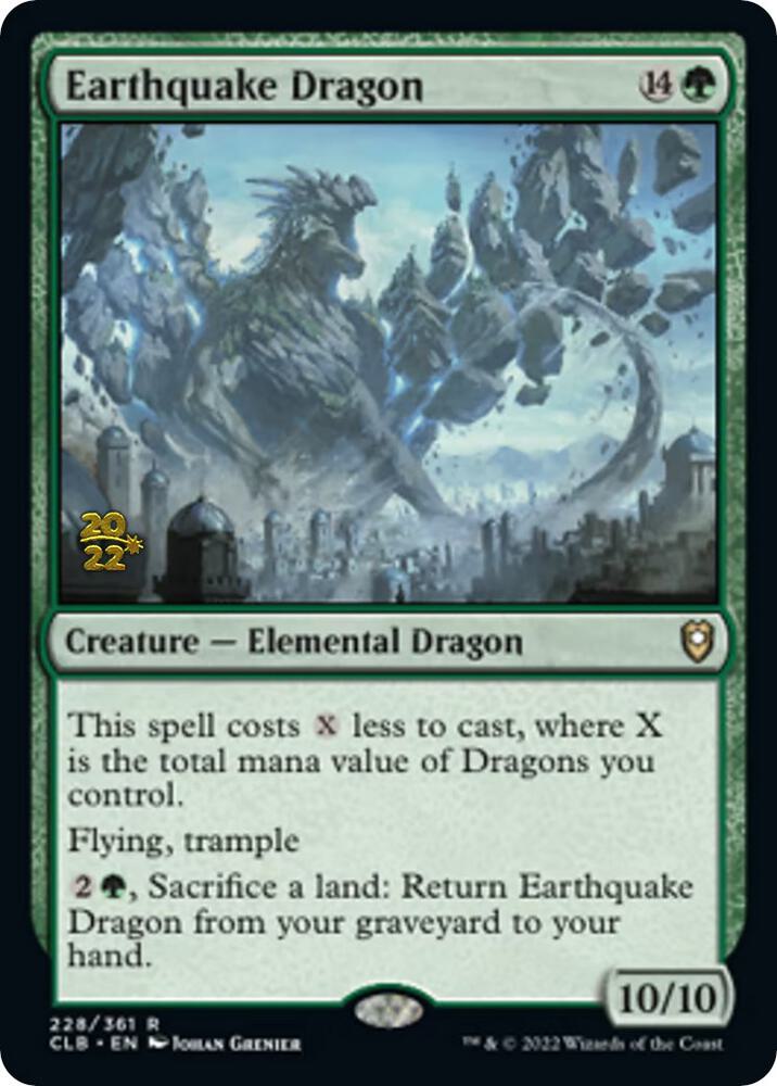 Earthquake Dragon 228 (Prerelease Cards)  - Foil | Good Games Adelaide SA