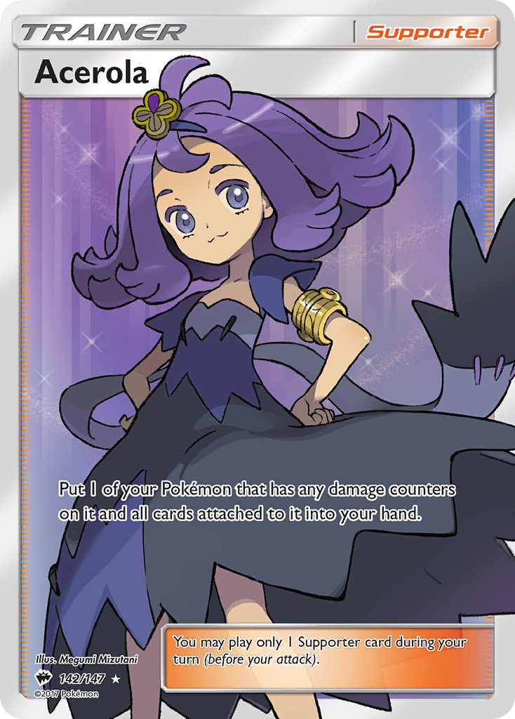 Acerola (142/147) [Sun & Moon: Burning Shadows] | Good Games Adelaide SA