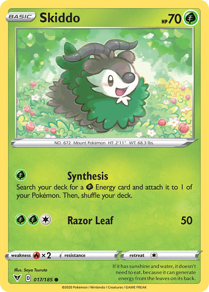 Skiddo (017/185) [Sword & Shield: Vivid Voltage] | Good Games Adelaide SA