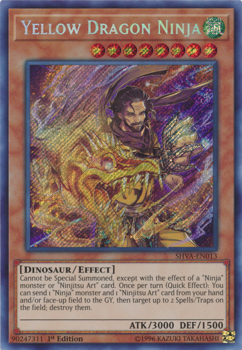 Yellow Dragon Ninja [SHVA-EN013] Secret Rare | Good Games Adelaide SA