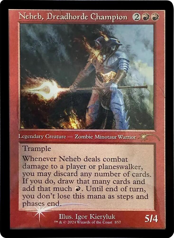 Neheb Dreadhorde Champion Retro Frame 857 (Secret Lair Drop Series)  - Foil | Good Games Adelaide SA