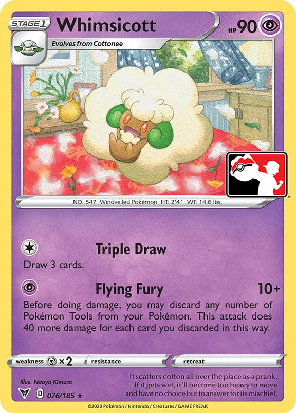Whimsicott (076/185) [Prize Pack Series One] | Good Games Adelaide SA