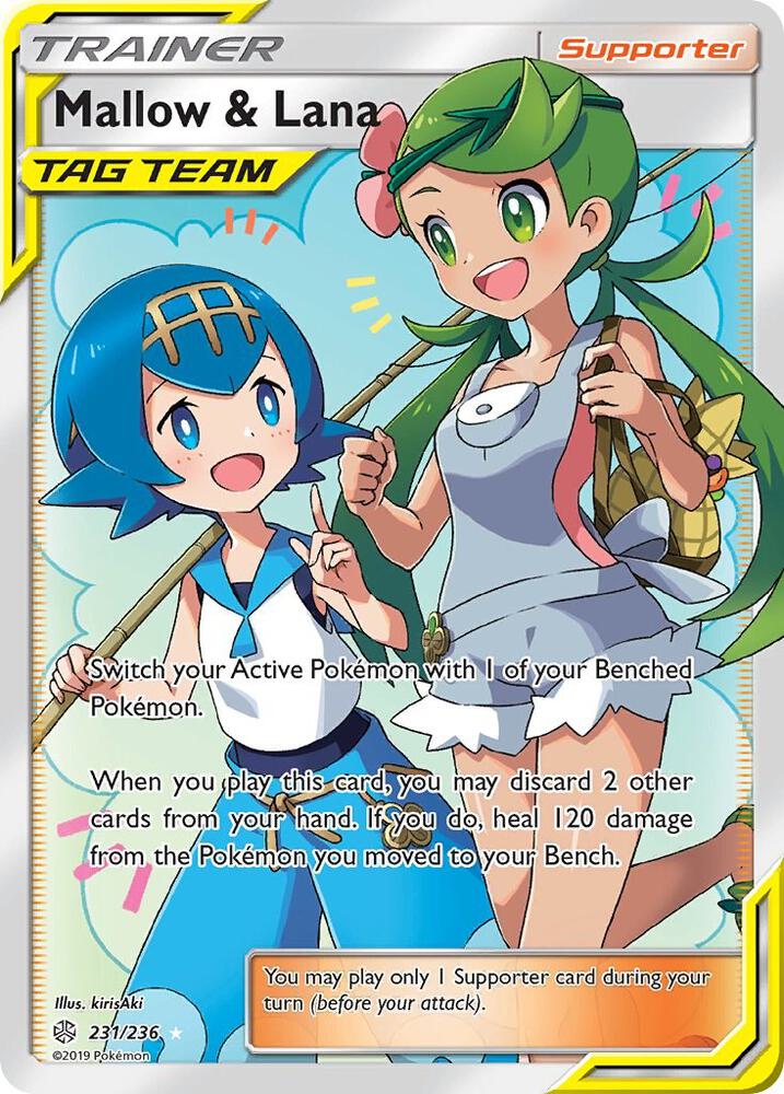 Mallow and Lana Full Art 231/236 (SM - Cosmic Eclipse)  - Holofoil | Good Games Adelaide SA