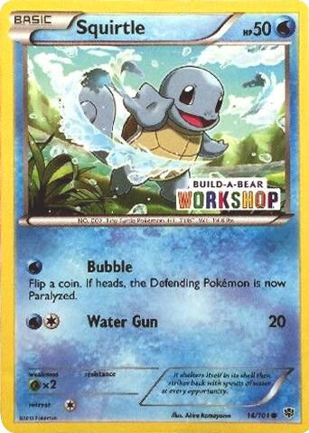 Squirtle Build A Bear Workshop Exclusive 014/101 (Miscellaneous Cards & Products)  | Good Games Adelaide SA