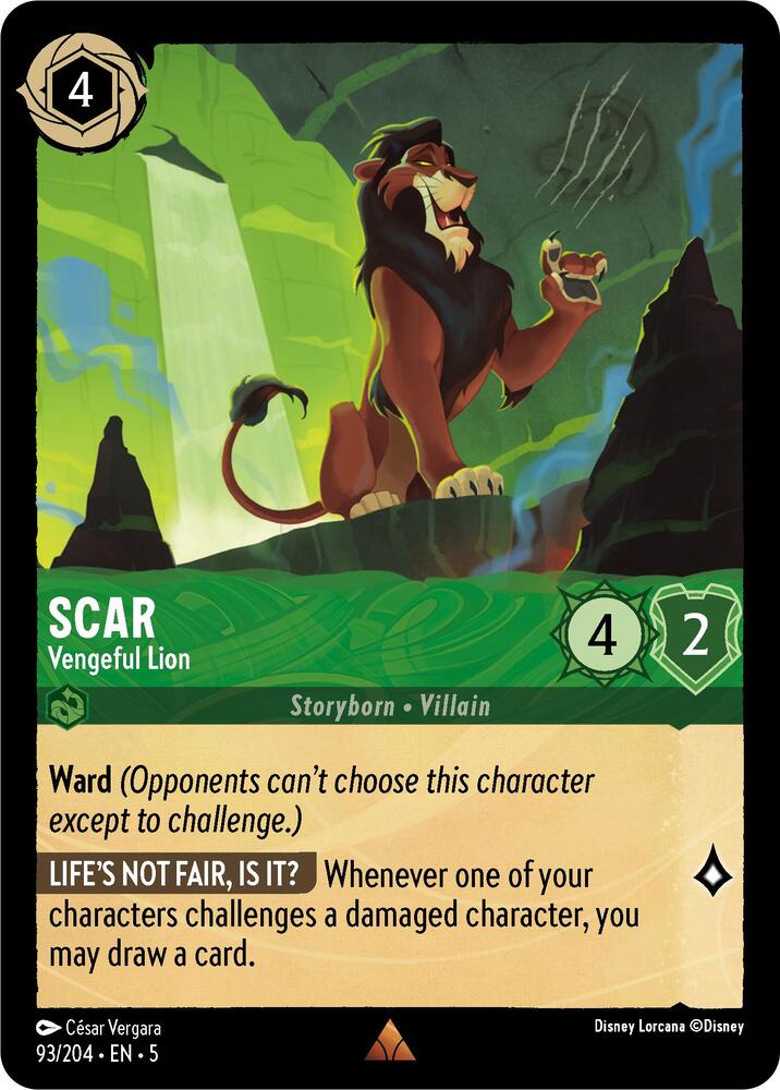 Scar Vengeful Lion 93/204 (Shimmering Skies)  | Good Games Adelaide SA