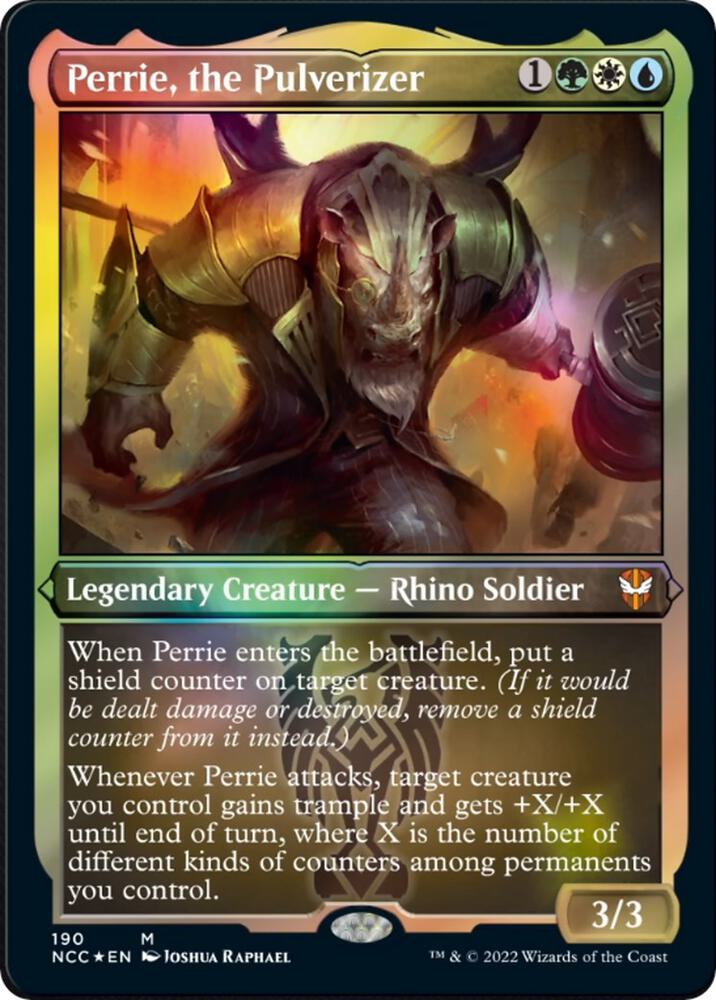 Perrie the Pulverizer Display Commander Thick Stock 190 (Commander: Streets of New Capenna)  - Foil | Good Games Adelaide SA