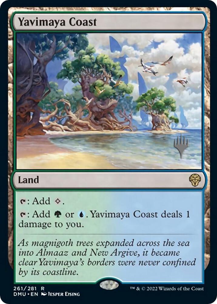Yavimaya Coast 261 (Promo Pack: Dominaria United)  - Foil | Good Games Adelaide SA