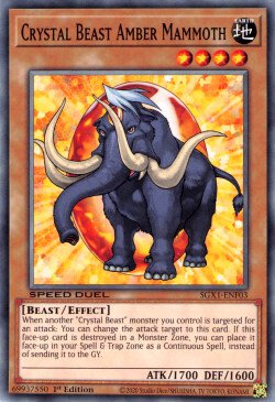 Crystal Beast Amber Mammoth [SGX1-ENF03] Common | Good Games Adelaide SA