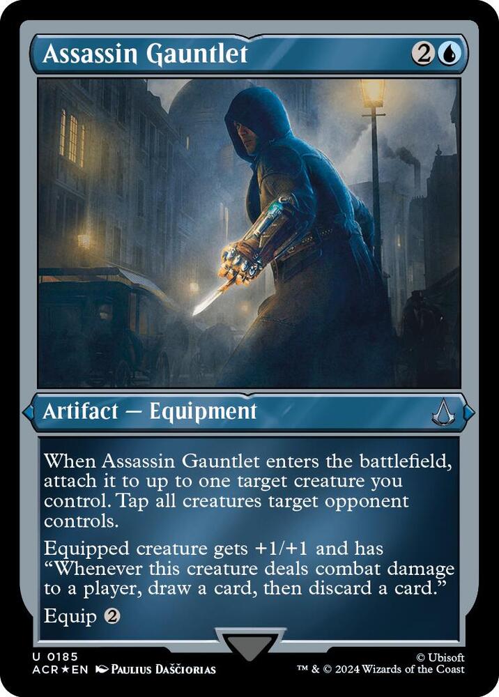 Assassin Gauntlet 185 (Universes Beyond: Assassin's Creed)  - Foil | Good Games Adelaide SA