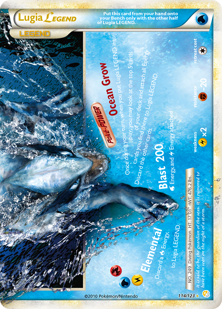 Lugia LEGEND (114/123) [HeartGold & SoulSilver: Base Set] | Good Games Adelaide SA