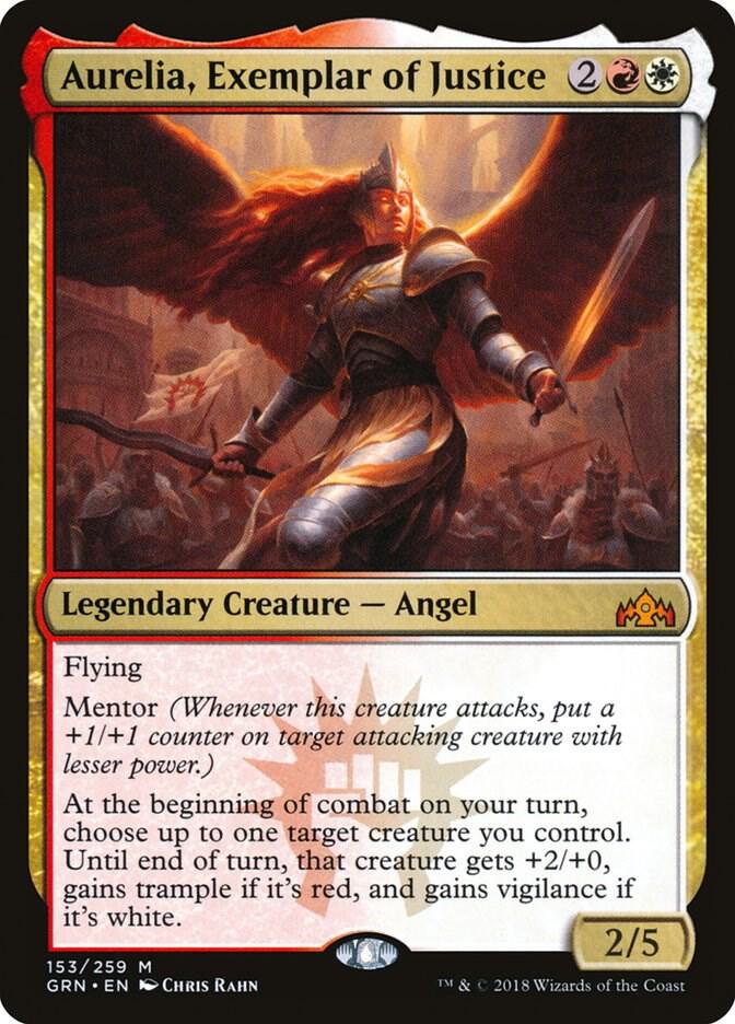 Aurelia Exemplar of Justice 153 (Guilds of Ravnica)  - Foil | Good Games Adelaide SA