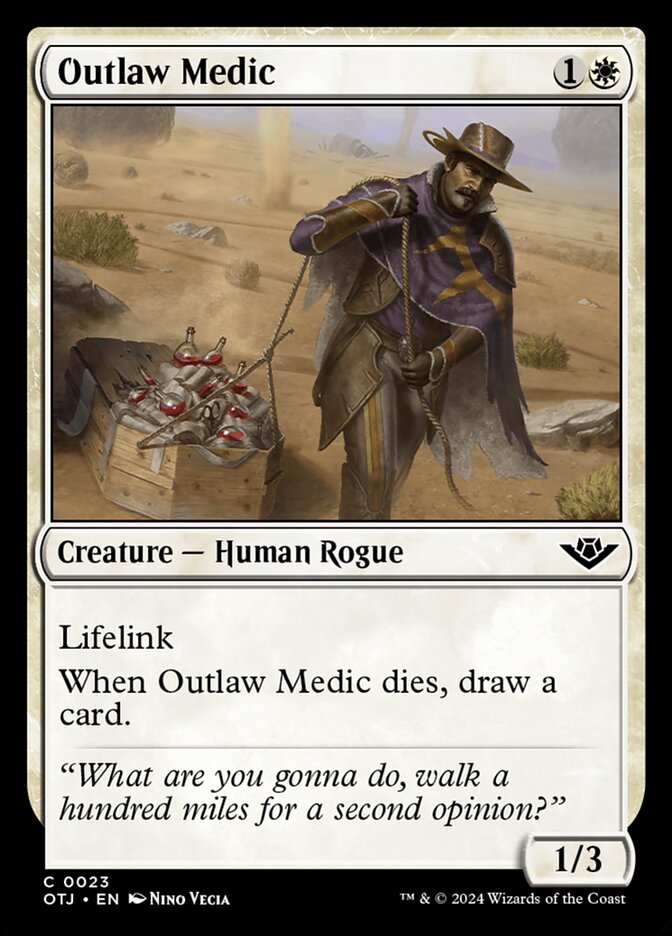 Outlaw Medic 23/286 (Outlaws of Thunder Junction)  - Foil | Good Games Adelaide SA