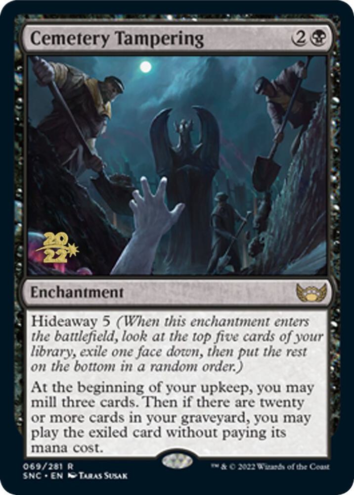 Cemetery Tampering 69 (Prerelease Cards)  - Foil | Good Games Adelaide SA
