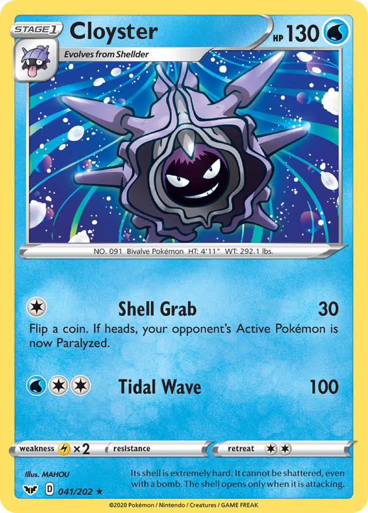 Cloyster (041/202) [Sword & Shield: Base Set] | Good Games Adelaide SA
