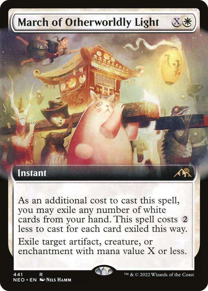 March of Otherworldly Light 441 (Kamigawa: Neon Dynasty)  - Extended Art Foil | Good Games Adelaide SA