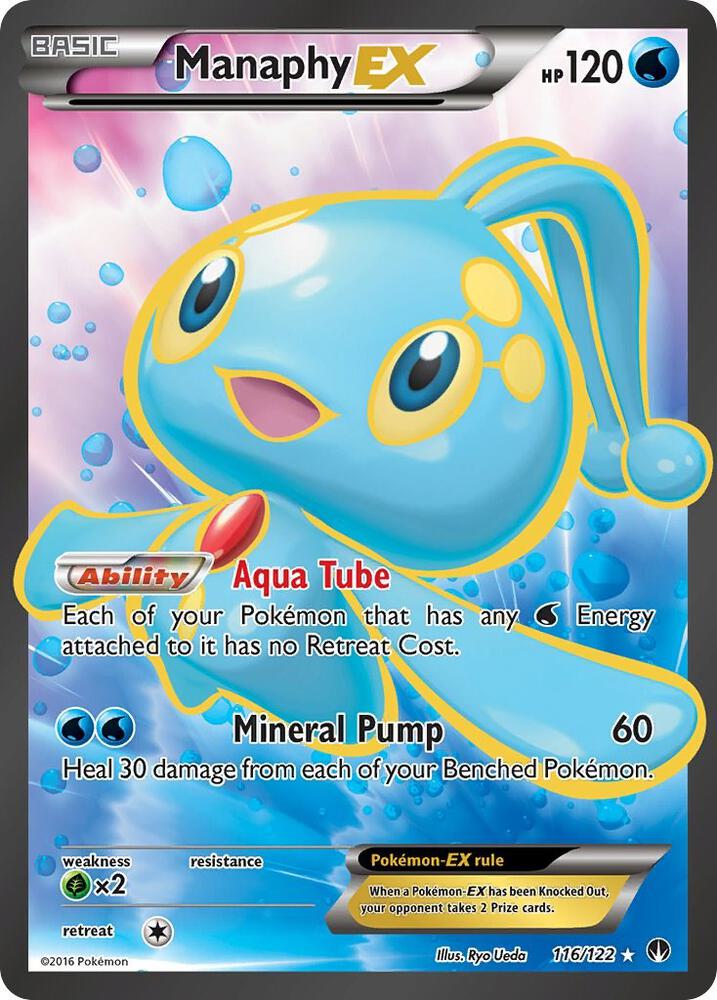 Manaphy EX Full Art 116/122 (XY - BREAKpoint)  - Holofoil | Good Games Adelaide SA