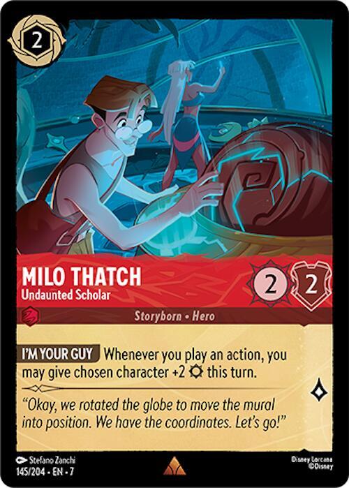 Milo Thatch Undaunted Scholar 145/204 (Archazia's Island)  | Good Games Adelaide SA