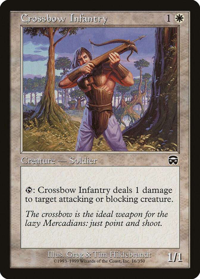 Crossbow Infantry 16 (Mercadian Masques)  - Foil | Good Games Adelaide SA