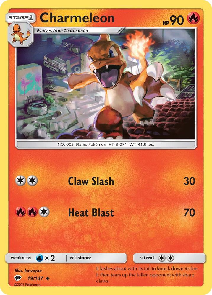 Charmeleon 19/147 (SM - Burning Shadows)  | Good Games Adelaide SA