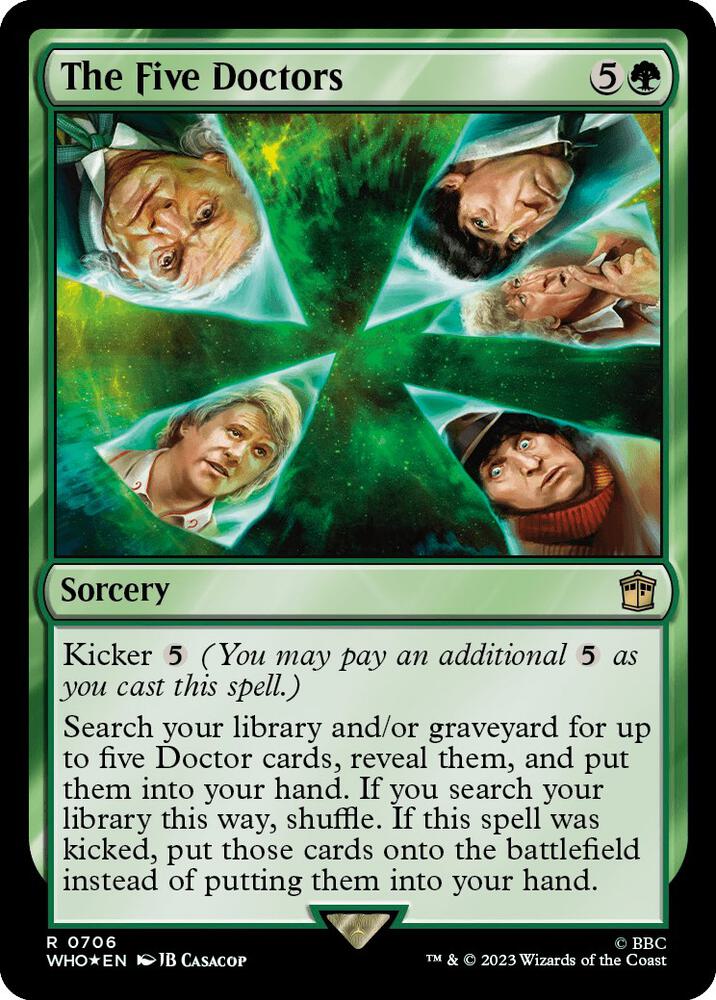 The Five Doctors 706 (Universes Beyond: Doctor Who)  - Foil | Good Games Adelaide SA