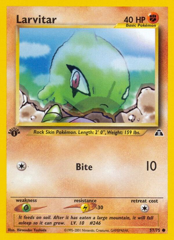Larvitar 57/75 (Neo Discovery)  - 1st Edition | Good Games Adelaide SA