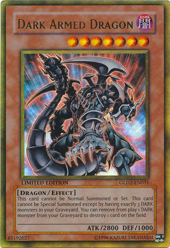 Dark Armed Dragon [GLD2-EN031] Ultra Rare | Good Games Adelaide SA