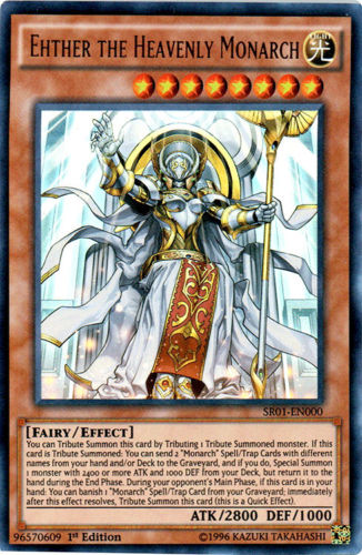 Ehther the Heavenly Monarch [SR01-EN000] Ultra Rare | Good Games Adelaide SA