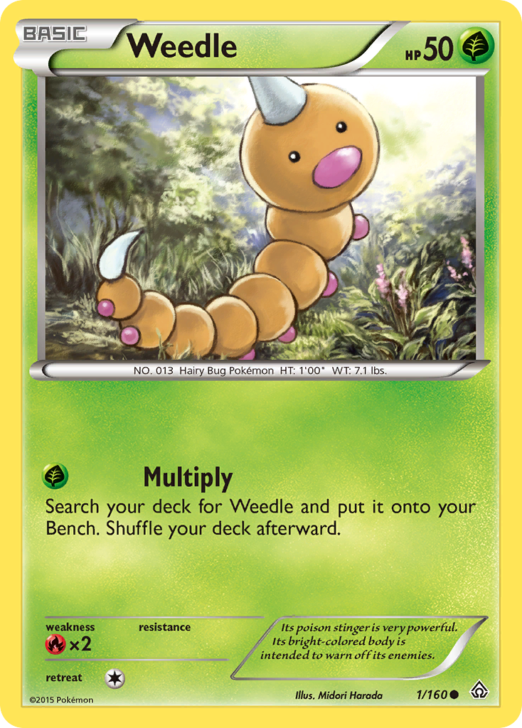 Weedle (1/160) [XY: Primal Clash] | Good Games Adelaide SA