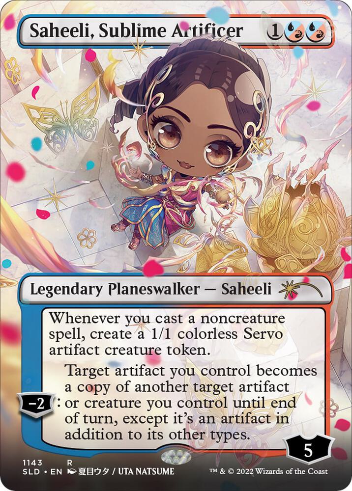 Saheeli Sublime Artificer Borderless 1143 (Secret Lair Drop Series)  - Foil | Good Games Adelaide SA