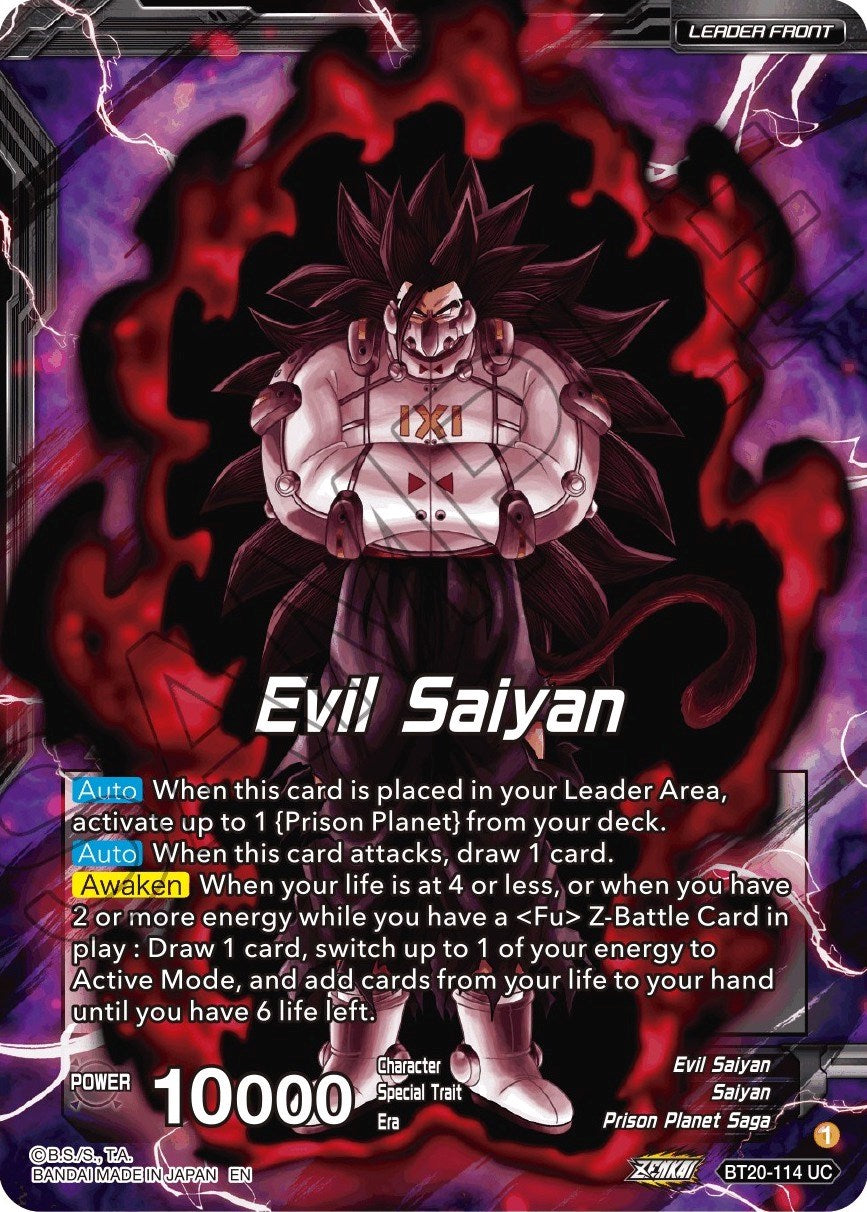 Evil Saiyan // Cumber, Maddening Force (BT20-114) [Power Absorbed] | Good Games Adelaide SA