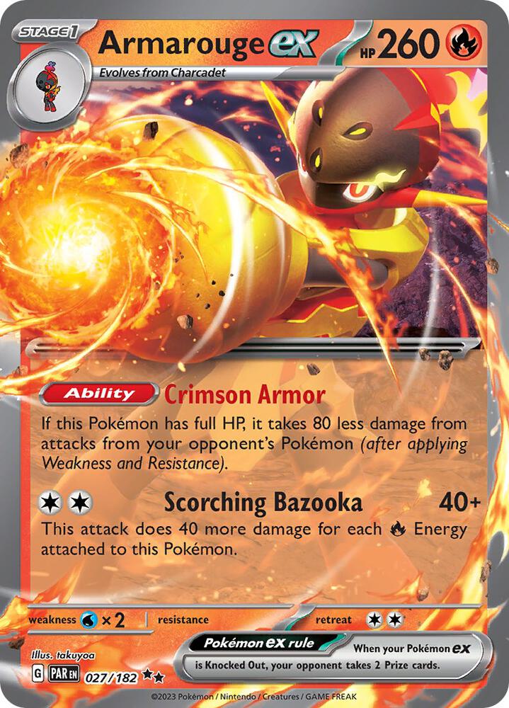 Armarouge ex 027/182 (SV04: Paradox Rift)  - Holofoil | Good Games Adelaide SA