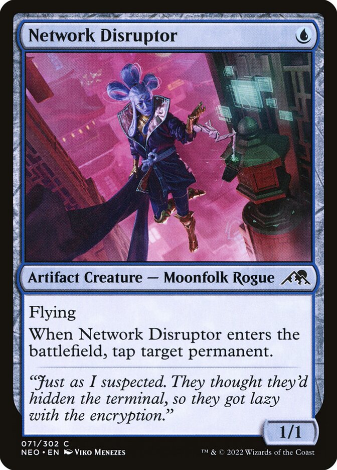 Network Disruptor 71 (Kamigawa: Neon Dynasty)  - Foil | Good Games Adelaide SA