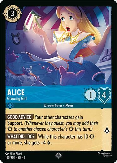 Alice Growing Girl 160/204 (Fabled)  - Cold Foil | Good Games Adelaide SA