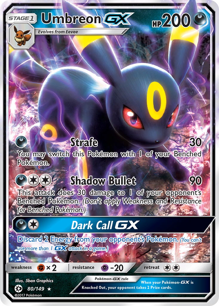 Umbreon GX (80/149) [Sun & Moon: Base Set] | Good Games Adelaide SA